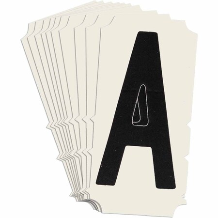 Brady Quik-Align 6450 Series Polyester 2 in Lbl Legend: A Black 10PK 6450P-A